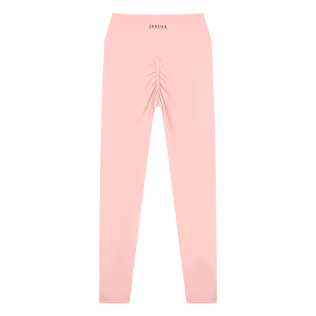Ruched Back Legging in Blush, back