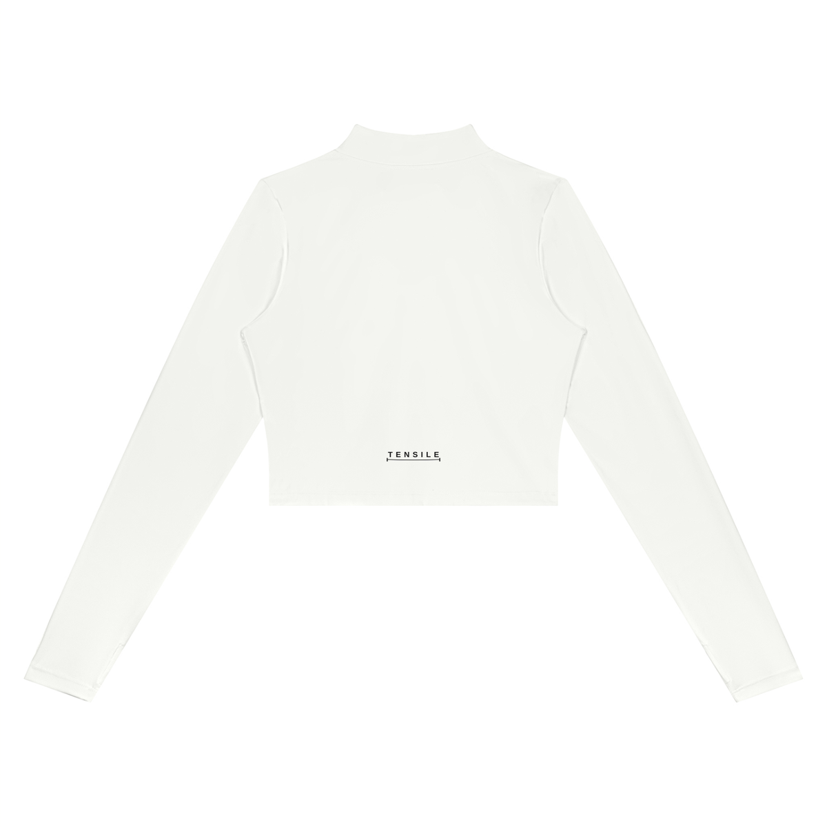 Crop Zip Jacket in Blanc, back