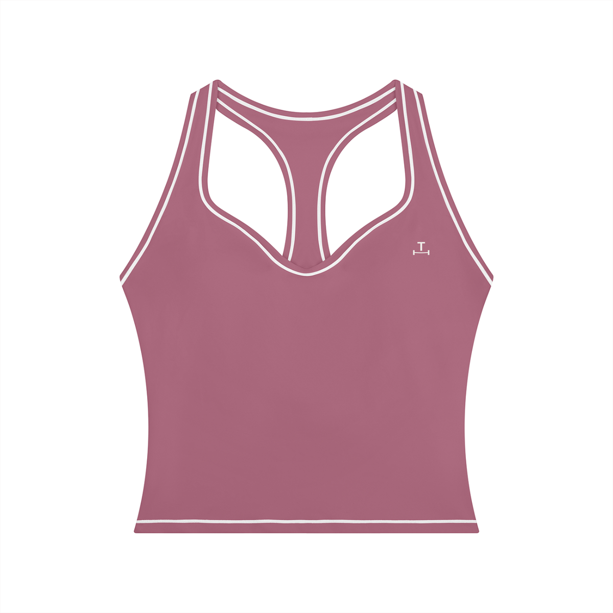 TENSILE Topstitching Yoga Tank in Mauve