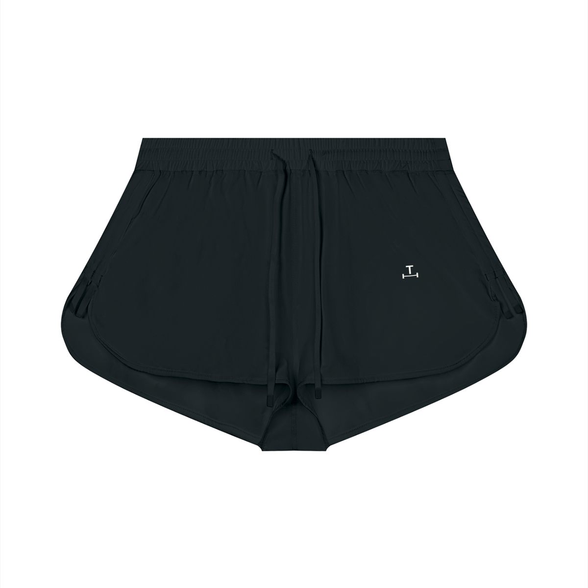 TENSILE Drawstring Bermuda Short in Noir