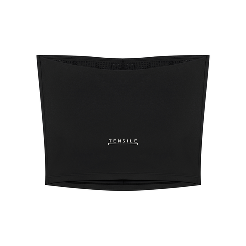 Cropped Tube Top in Noir, back